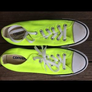 Neon Yellow Converse
